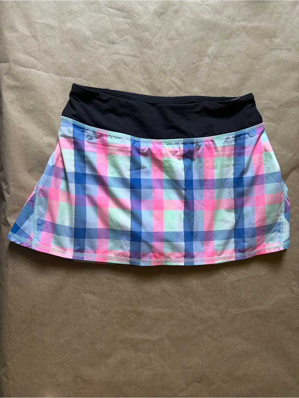 Pop Plaid Pleated Pace Setter Tennis Skirt Size 4 Lululemon